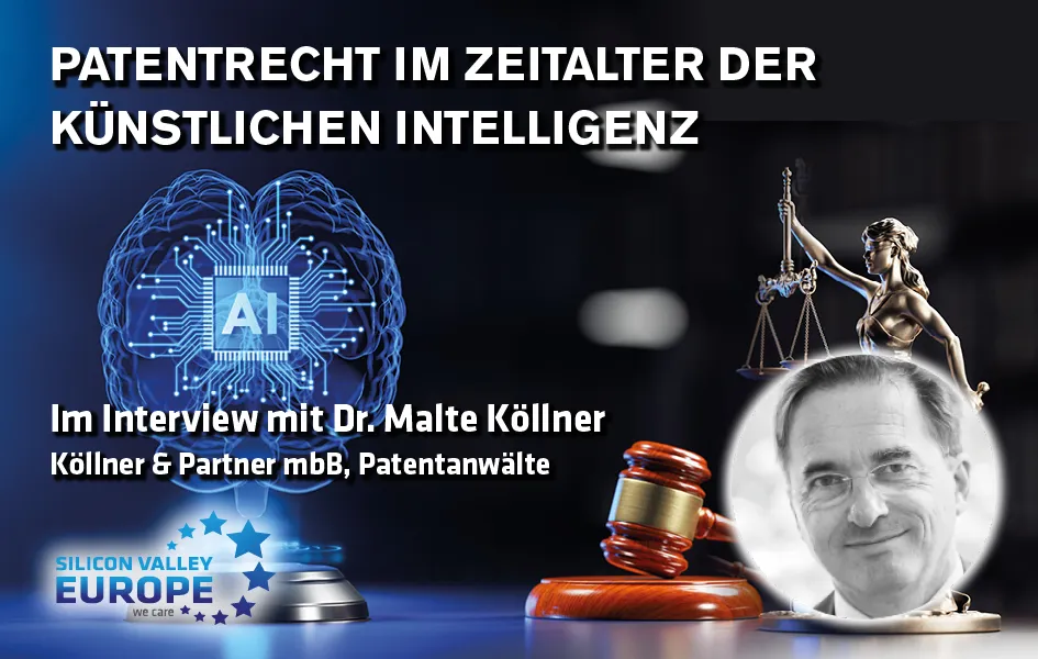 Dr. Malte Köllner in an interview about AI-generated inventions, innovation, and legal challenges