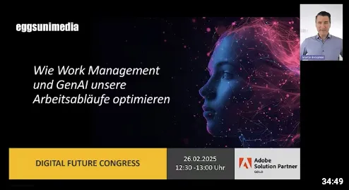 Martin Brösamle and Irmi Hobmaier present insights from the fields of Adobe Workfront, Adobe Content Supply Chain and more.