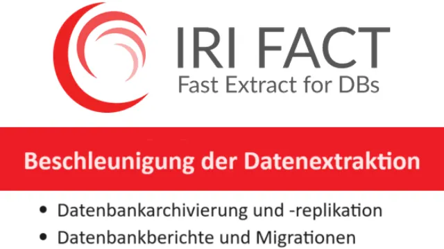 IRI FACT beschleunigt viele Datenbanken, darunter Oracle, DB2 UDB, MySQL, SQL Server, Sybase, Greenplum, Teradata und Tibero