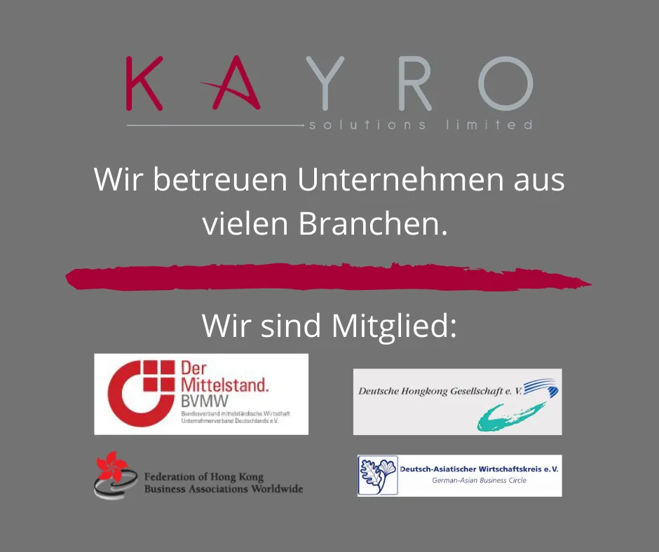 KAYRO specializes, among other things, in company formations, accounting, payroll accounting, annual financial statements and tax planning.
