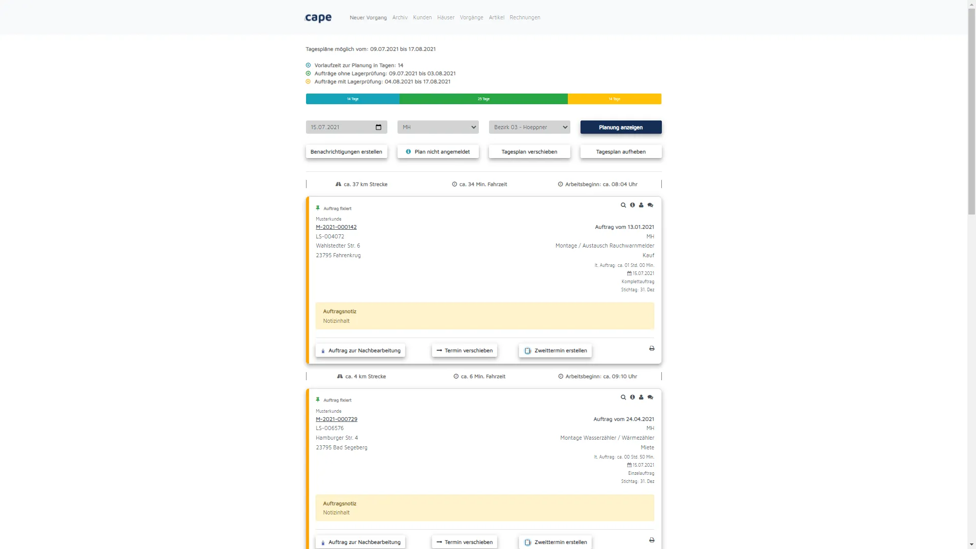 cape helps you make the most of your day by showing which routes you take and when you’ll be back in the office.
