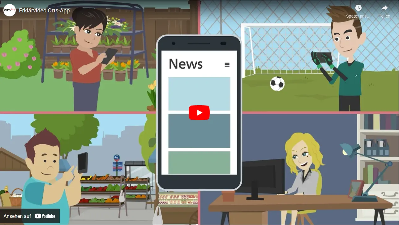 Local app provides a simple yet effective way to digitize communication with citizens: as an app on the smartphone.