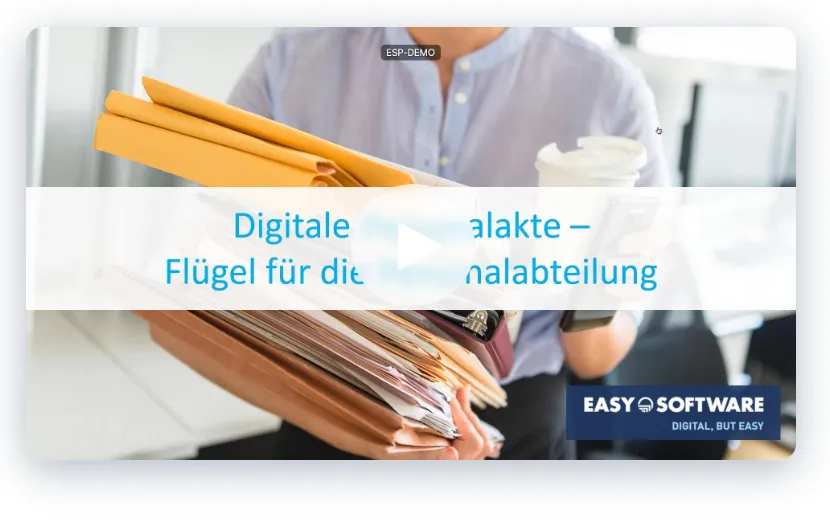 We show you in the software how you can easily and effectively manage your personnel documents and information with the digital personnel file.