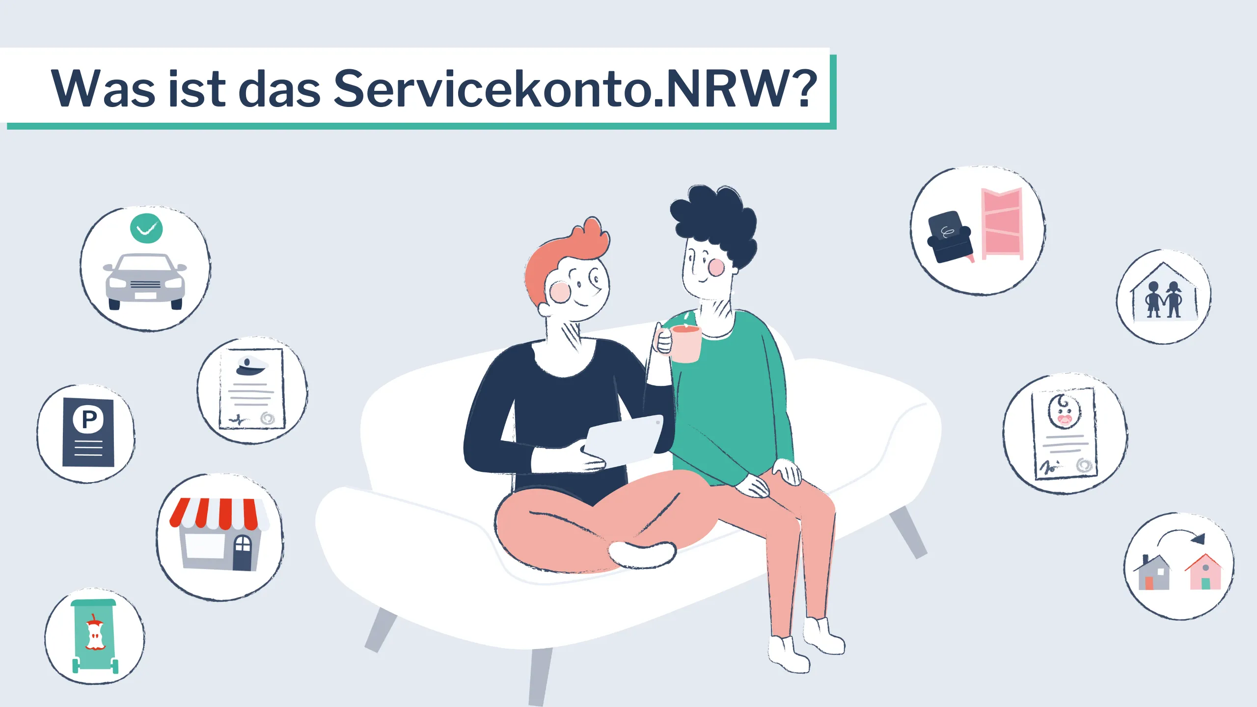 With Servicekonto.NRW, you can securely authenticate to use online services. Learn how it works in the video.