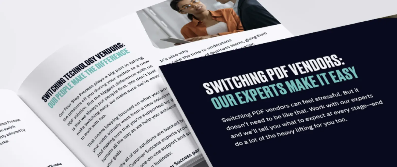 Nitro was named by PCWorld as the strongest alternative to Adobe Acrobat. Read in our Handbook how you too can switch providers.