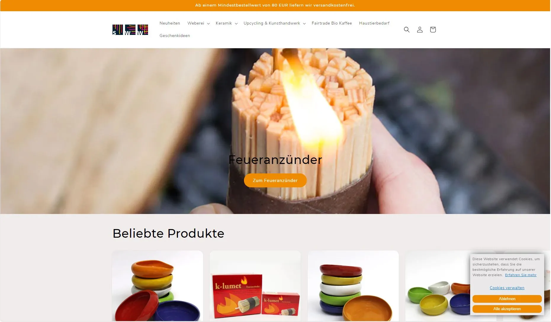 Products that can be sold online due to their reproducibility are marketed in our Shopify system.