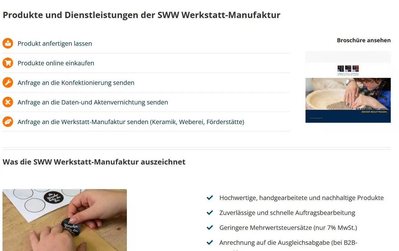 Request services without obligation directly via the contact form