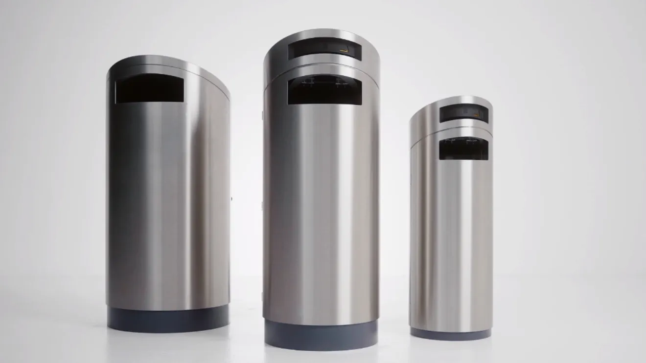 Waste disposal systems for indoor and outdoor areas.