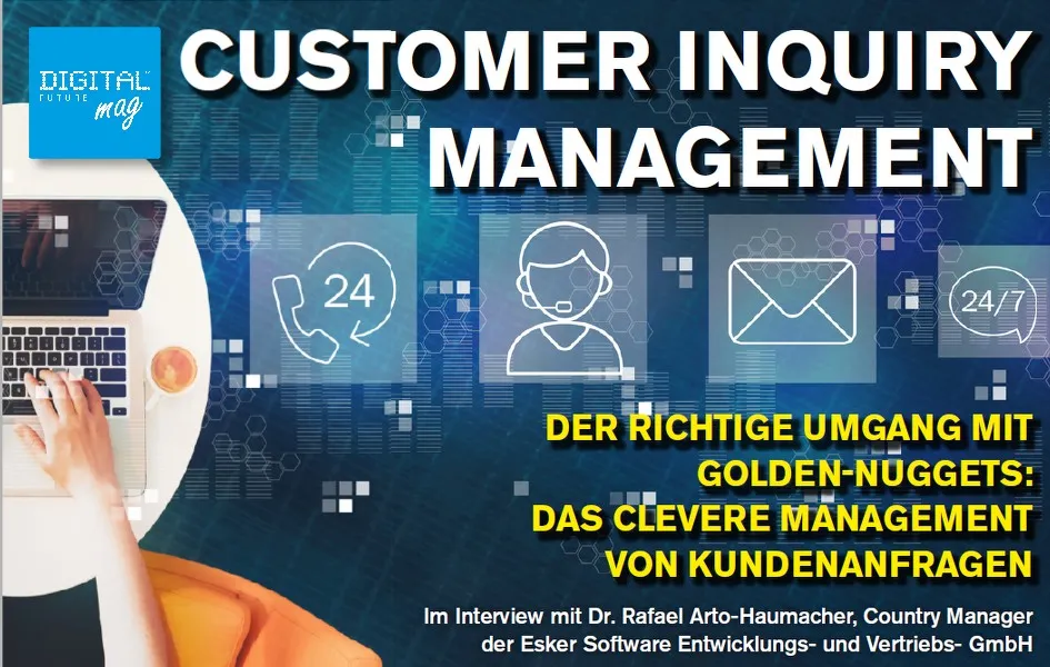 The right way to handle golden nuggets: Smart management of customer inquiries. In an interview with Dr. Rafael Arto-Haumacher, Country Manager at Esker Software Development and…