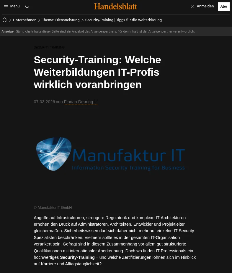 Where do IT professionals find high-quality security training – and which certifications are worth it in terms of career and practical applicability?